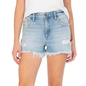 KUT from the Kloth Jane High Waist Distressed Fray Hem Cutoff short 10
